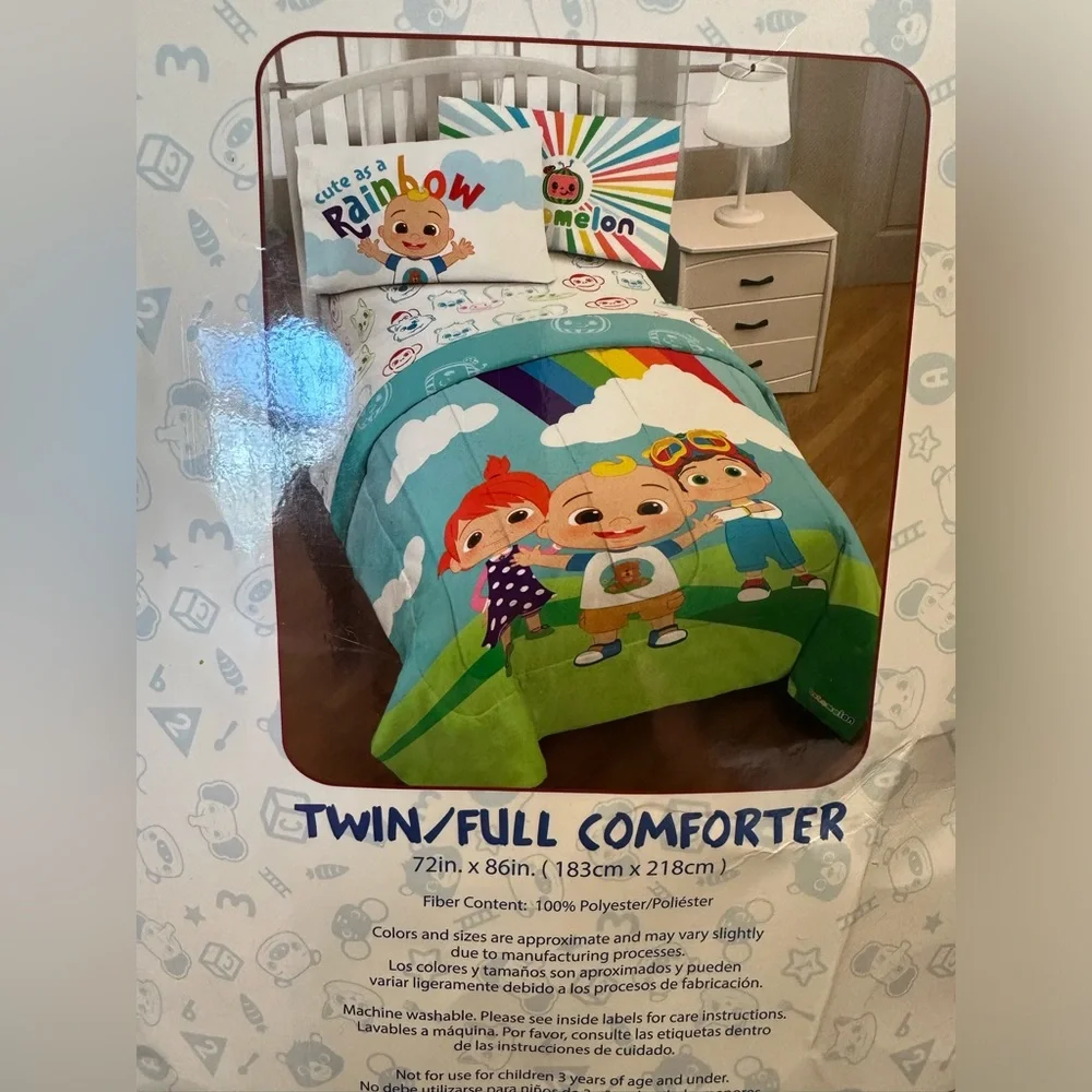 Cocomelon Kids Twin/Full Comforter 72”x86” NWT